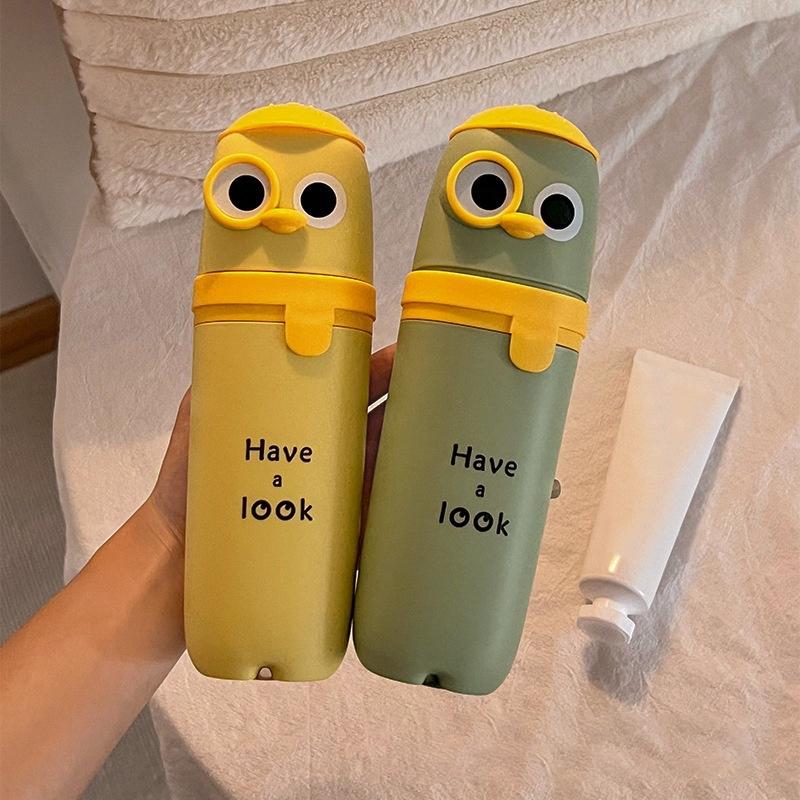 Travel Portable Toothbrush Cup Bathroom Toothpaste Holder Storage Case Box Organizer Travel Toiletries Storage Cup  Creative
