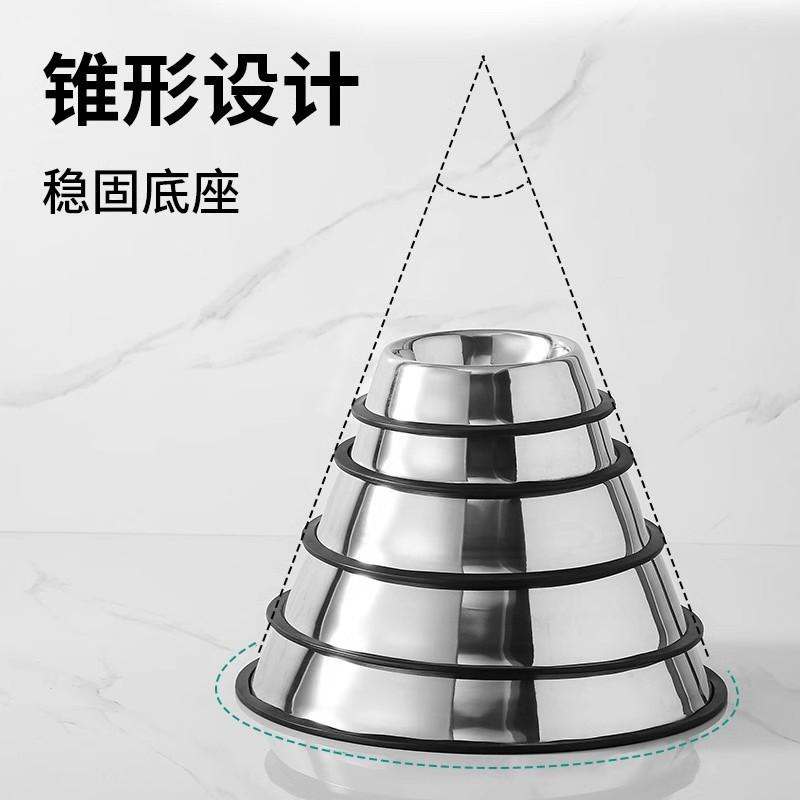 Stainless Steel Non-slip, Spill-proof Dog Bowl/cat Bowl/water Bowl - Dual-use Dog Food Bowl for Large Dogs, Golden Retrievers, and Other Pets