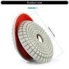 7Pcs Professional 100mm Metal Resin Wet Polishing Pad Set For Marble Stone Tile Grinding Finishing Polishing