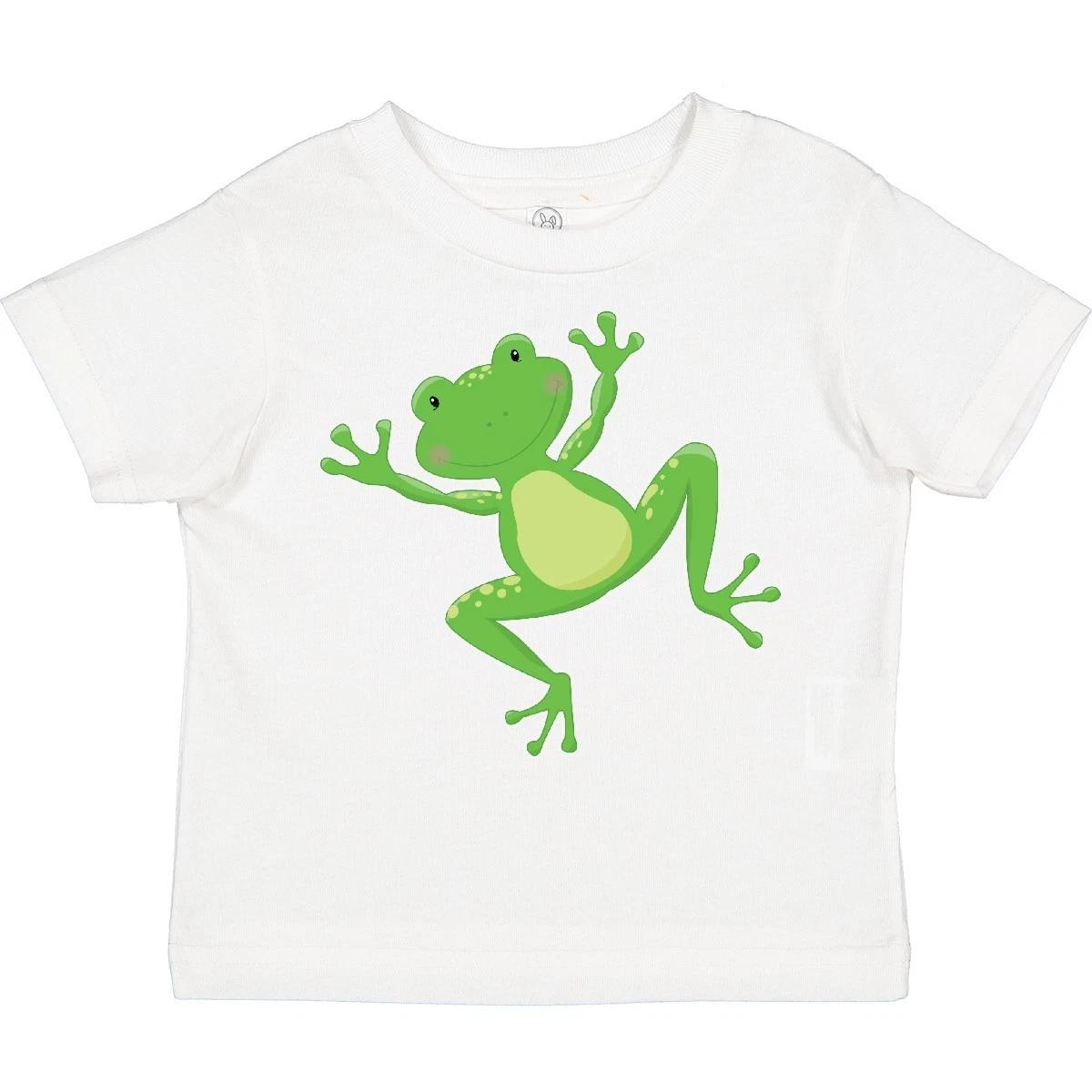 Inktastic Jumping Frog Toddler T-Shirt Toad Toadally Awesome Green Love Frogs 140