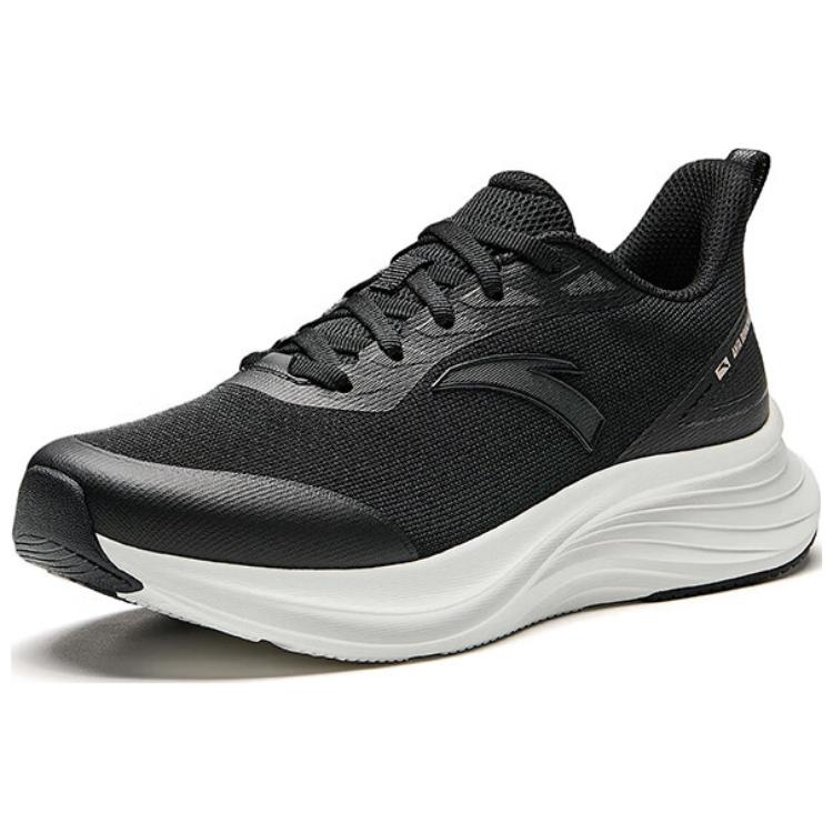 Anta Comfortable Fashionable Breathable Rebound Lightweight Low-Top Casual Running Shoes Women sneaker Black White 122525523-5