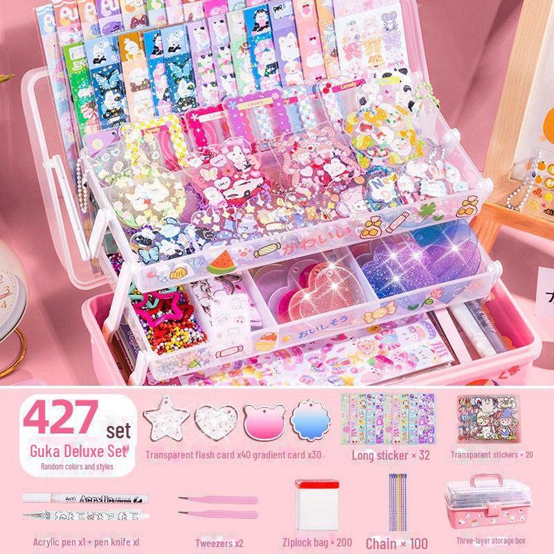 

Набор наклеек Guka из 3 слоев: Детская игрушка с подносом и местом для хранения крем-клея