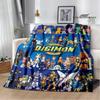 Digimon Cartoon Printed Blanket Flannel Warm Blankets Soft and Comfortable Blanket Bed Linings Cubre Cama Birthday Gift