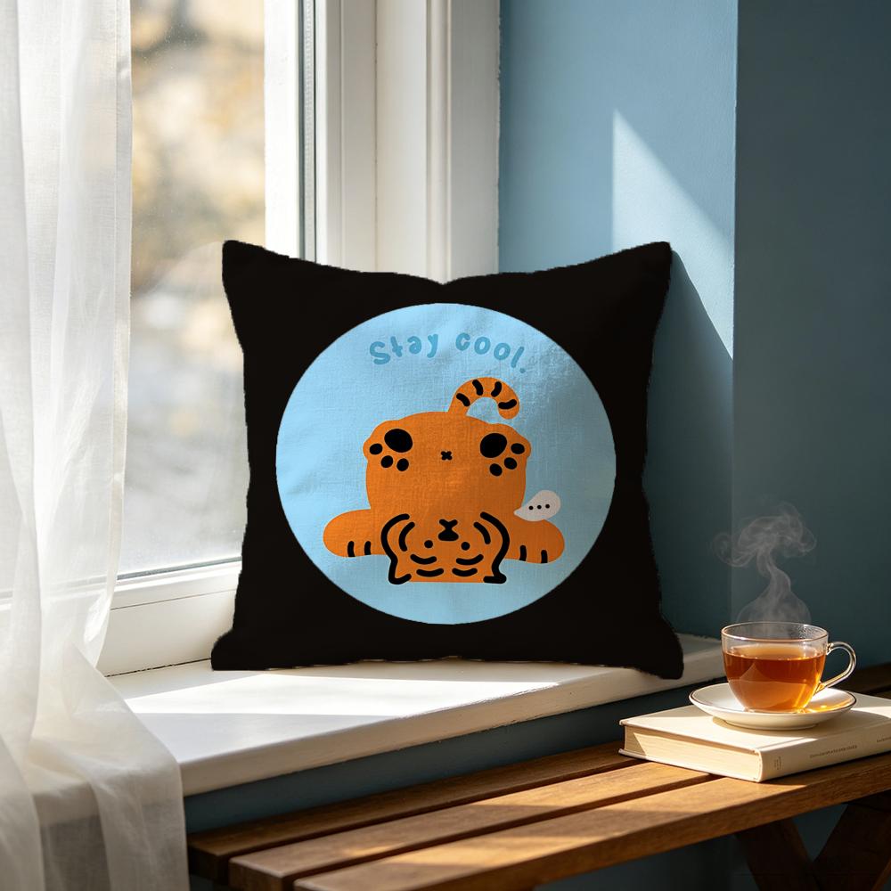 Cartoon CCute Tiger Cartoon Cushion Cover Cushion Cover Set Pcs X X X Pillowcase Decorative Sofa Home Decor