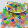6mm 100 Stück/Los Starke Leuchtperlen Leuchten im Dunkeln Fischerei Lose Abstandshalter Perlen für Schmuck Markierung DIY Halskette Armband