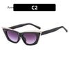 Fashion Women Square Sunglasses Shades UV400 Retro Rivets Double Color Men Sun Glasses  gafas lentes