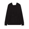 Women's Autumn and Winter Solid Color Casual Loose Hooded Sweatshirt