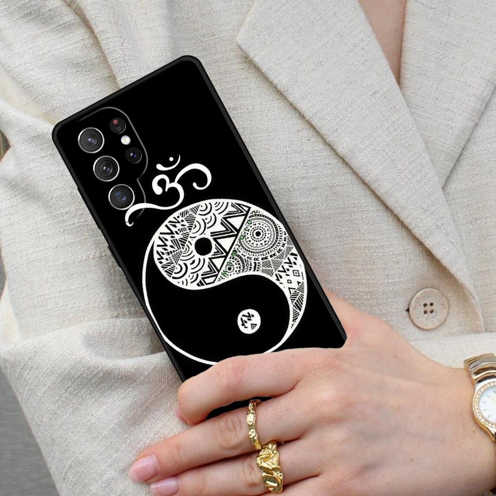 Aum Om Namaste Symbol Zen Yoga SOFT Cell Phone Case for Samsung Galaxy S26 Ultra S25 S24 S23 S22 S21 S20 Note10 Cover