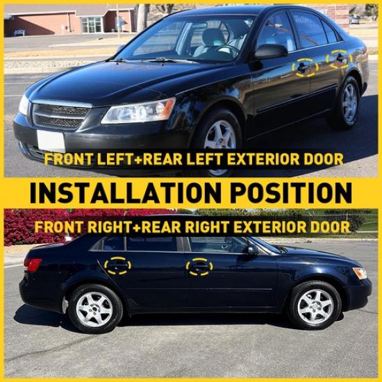 Outside Exterior Door Handles Front Rear LH RH Set for HYUNDAI SONATA 2006-2010