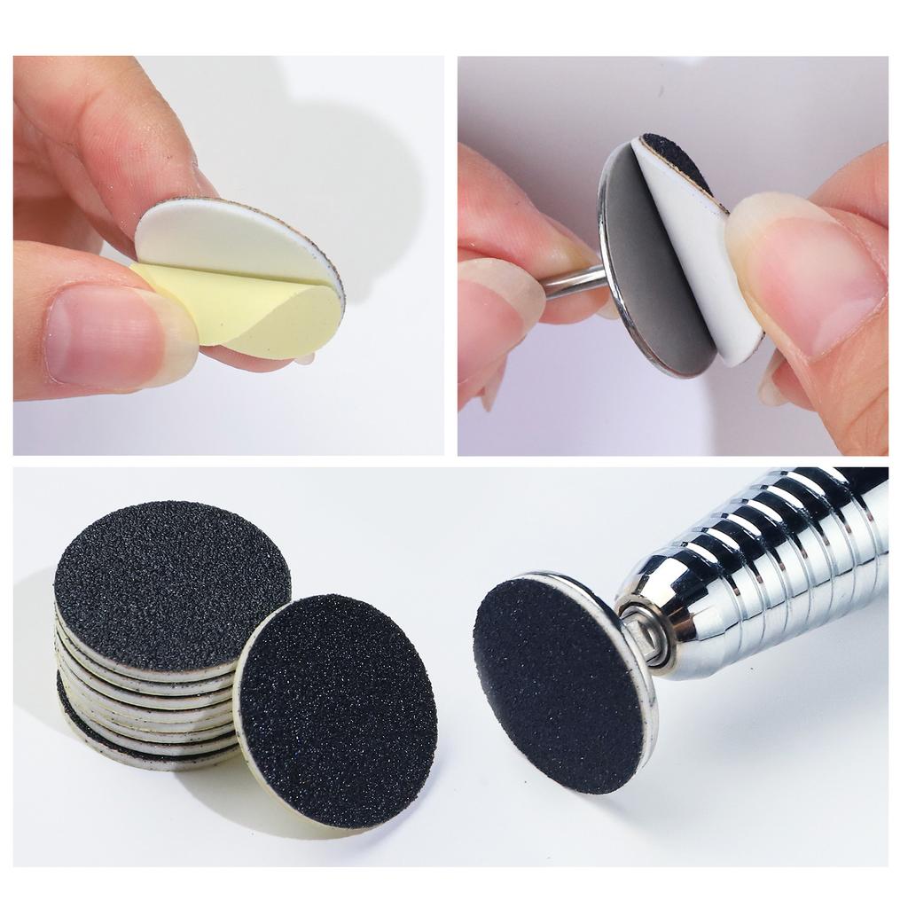 Foot Grinder Sandpapers Pedicure Sanding Disc Pad Sandpaper For Cracked Heels Hard Dead Skin Callous Remover Foot Care Tool