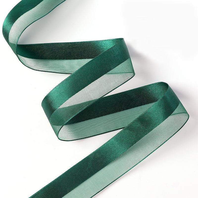 2.5cm Satin & Yarn Ribbon for Gift, Cake, and Wedding Box Decoration