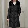 Winter Women's Jackets Hooded Loose Thick Warm Long Parkas Middle Age Female Coat