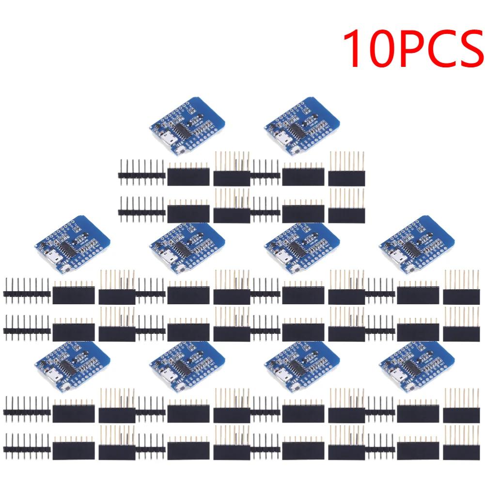 1-20PCS ESP8266 D1 Mini WIFI Development Board ESP-12F CH340G CH340 V2 Usb Wemos D1 Mini Nodemcu Lua Iot Board 3.3V Met Pins
