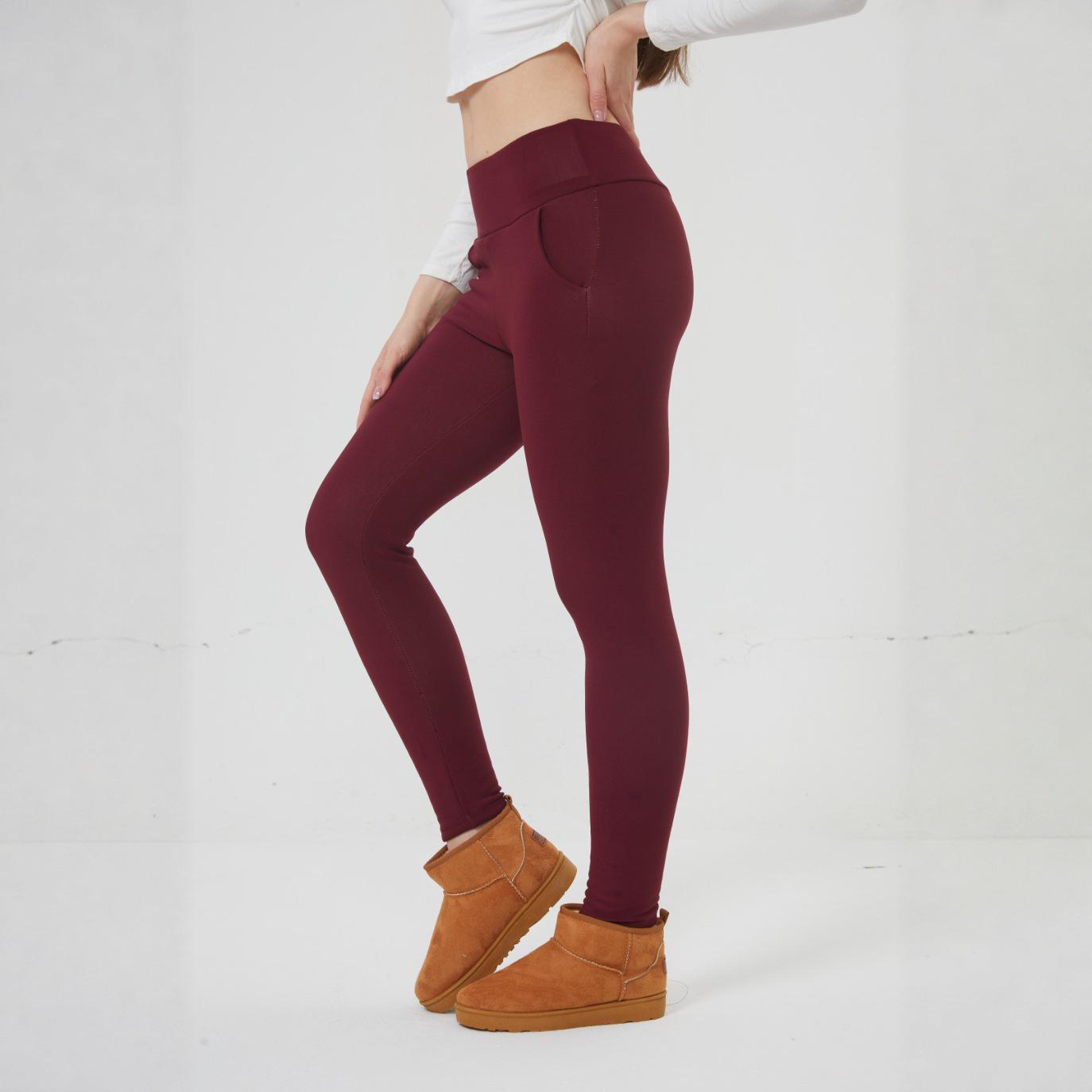 

Velvet Speckled Pocket Plus Warm Base Layer Cycling & Yoga Pants with Imitation Lambswool XX Large