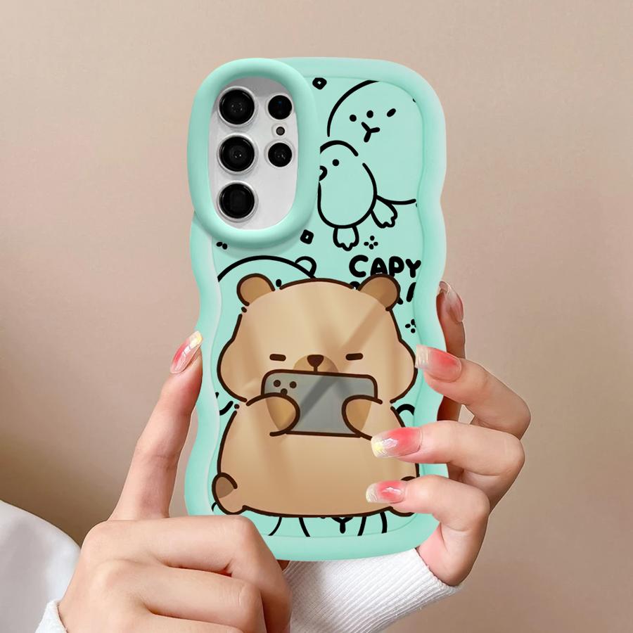 Capybara Cute Soft Phone Cover Case for Samsung Galaxy S23 Plus S21 A26 S22 Ultra S24 A25 S20 FE S25 A36 A35 A24 A54 A55 A34
