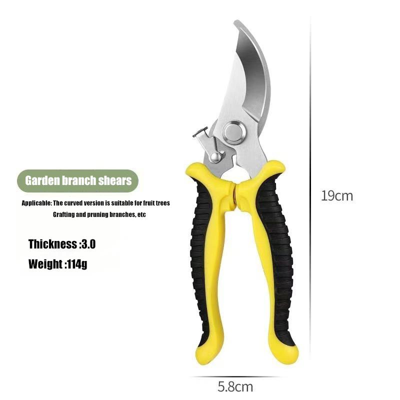 3.0 Stainless steel pruning and cutting fruit tree thick branch scissors Household gardening scissors for cutting garden branche