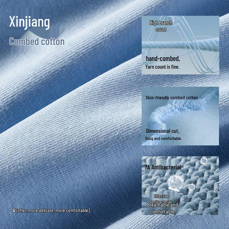 HLA Men's 50-Count Cotton Printed Antibacterial Boxer Briefs (3-Pack)