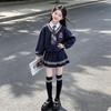 Set Fete Primăvară & Toamnă Stil Academie Faux Două Piese Fustă plisată 2026