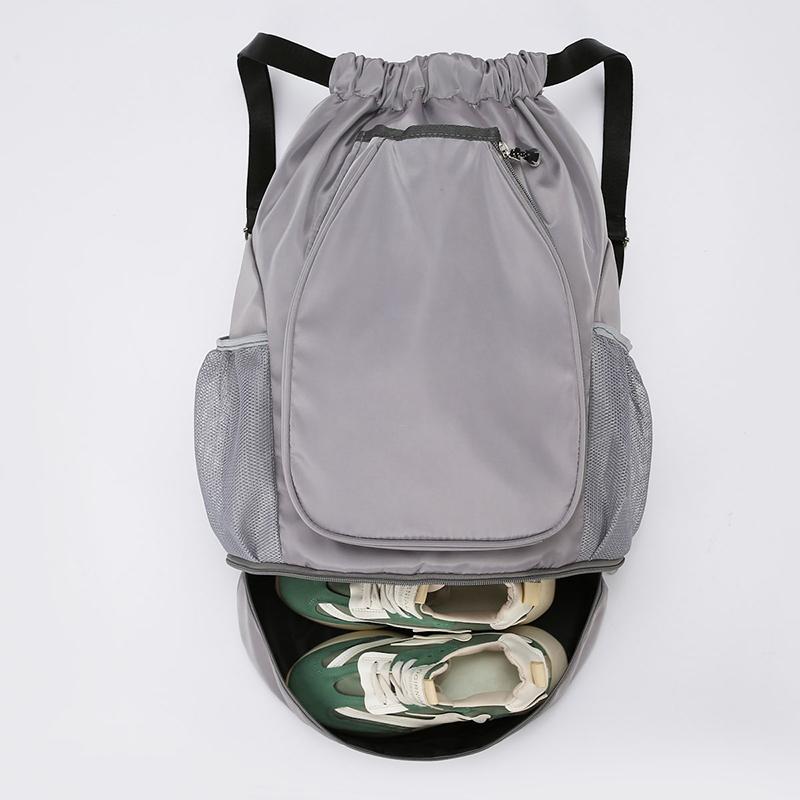 Mochila para Raquete de Tênis Acomoda 2 Raquetes Bolsa Esportiva de Badminton Grande Capacidade Mochila de Academia Bolsa Profissional de Fitness com Compartimento para Sapatos