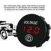 Dc 12V-24V Led Mini Round Digital Voltmeter With Touch On Off Switch Meter Tester For Car/Motorcycle/Motorboat/Truck Refit