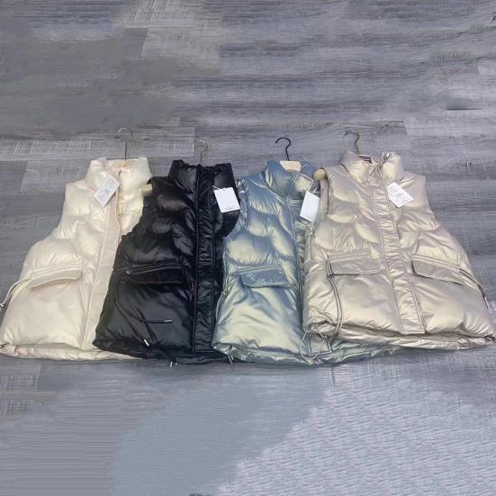 Women Cotton Vest Padded Thermal Neck Protection Smooth Surface Lady Winter Vest Female Clothes