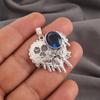London Blue Topaz 925 Sterling Silver Jewelry, Handmade Gorgeous Silver Pendant, Topaz Gemstone Jewelry For Love