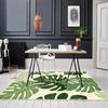 Turtle Leaf Carpet Mat Rug with Tropical Plant Pattern Natural Fresh Home Decoration for Living Room Bedroom Indoor Rug Carpet