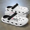 Slippers men's 2025 summer men's fashion bag head hole shoes outdoor casual cool slippers two wear Korean version of beach shoes