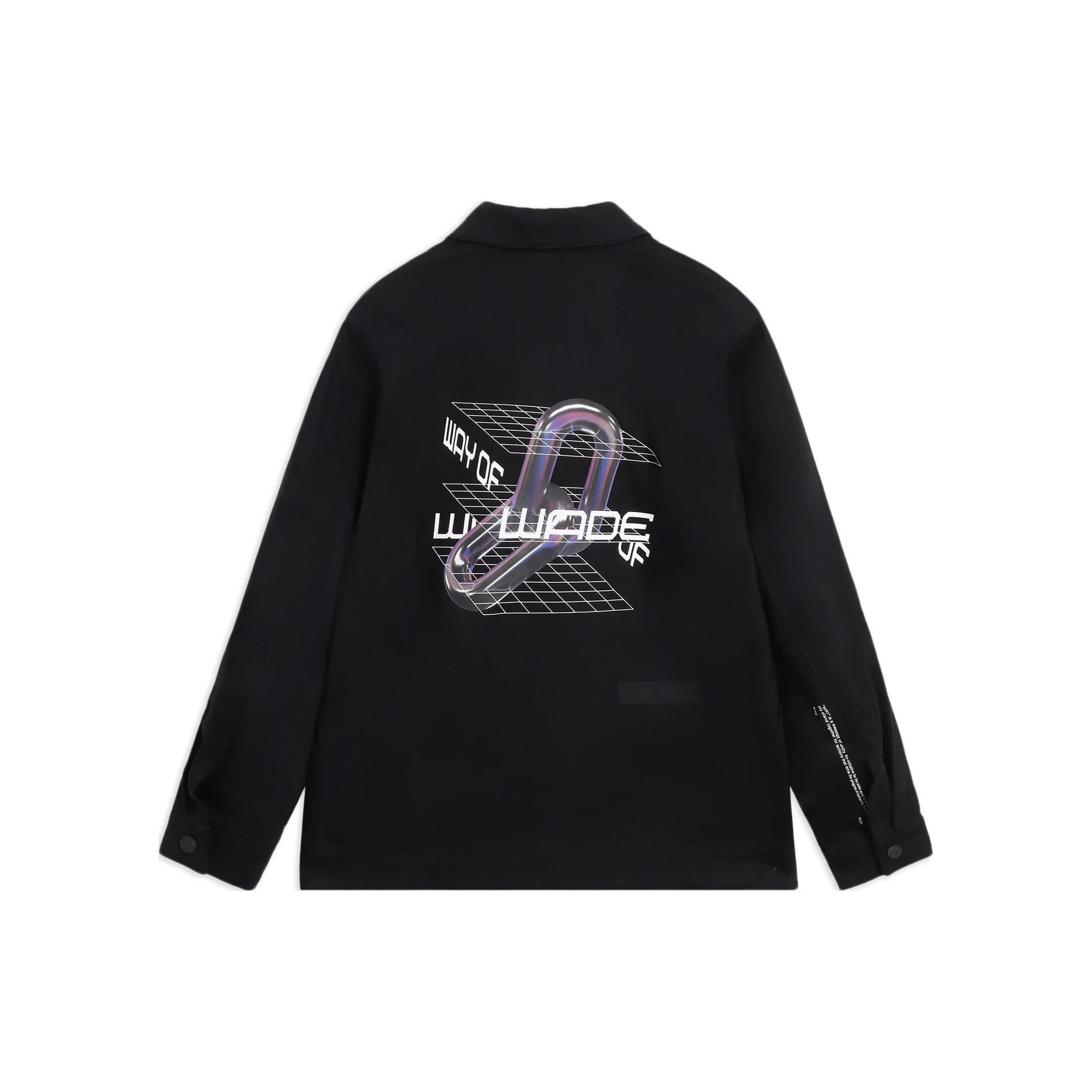 Рубашки Li Ning Мужские Черные С воротником Умеренные Другие AFDS475-1 L