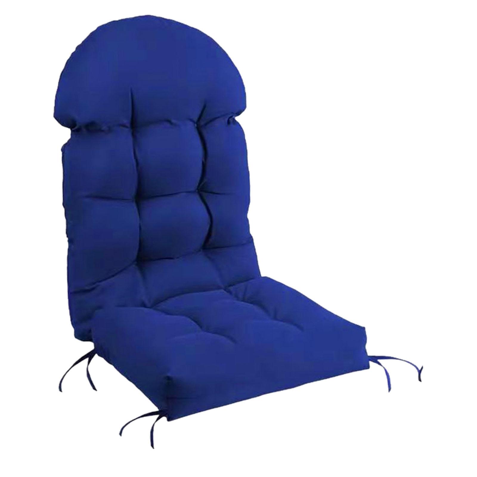 High Back Chair Cushion Waterproof Patio Cushion for Balcony Patio Garden темно-синий