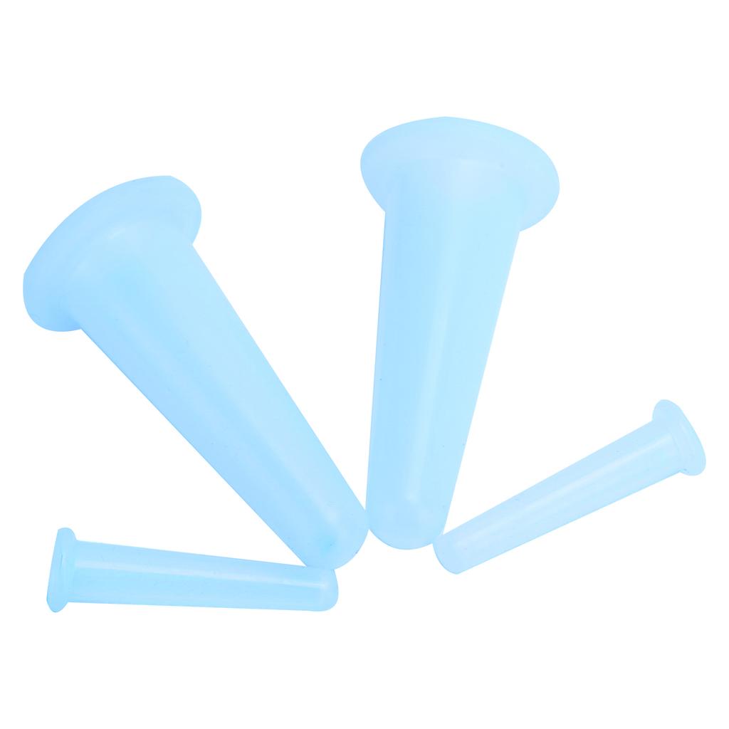 4 Stück Silikon Massagebecher Feuchtigkeitsabsorptionsglas Gesichts Schröpfbecher Körper Gesundheitspflege Blau 2 Groß 2