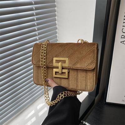 Winter Retro Small Bag, New Women's Bag Trend Simple Messenger Bag Fashion Shoulder Small Square Bag