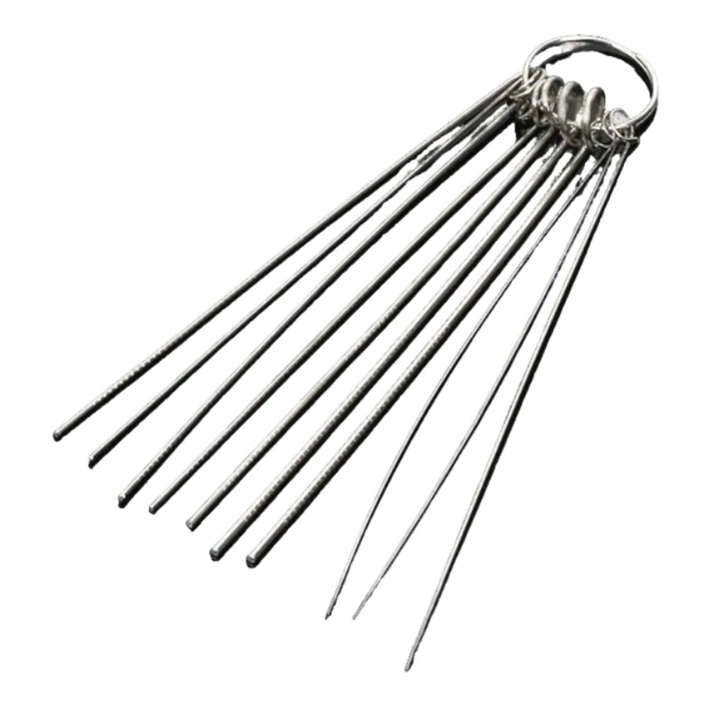 10Pcs/Box 0.4-1.6mm Stainless Steel Through-Needle  for Bathroom Cleaning Tools