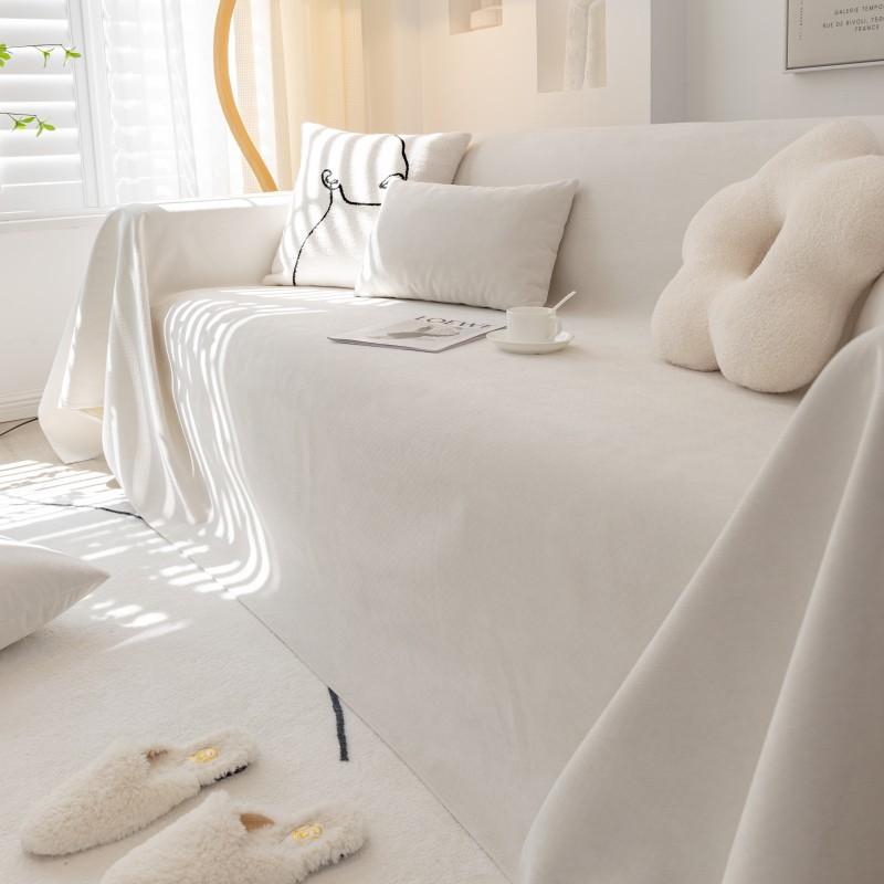 Ganzjahres Wasserdichtes Sofa Handtuch, Urinbeständiger und Katzenkratzfestes Sofa Überwurf Tuch, Chenille Rutschfestes Nicht-haftendes Haar Sofaüberwurf