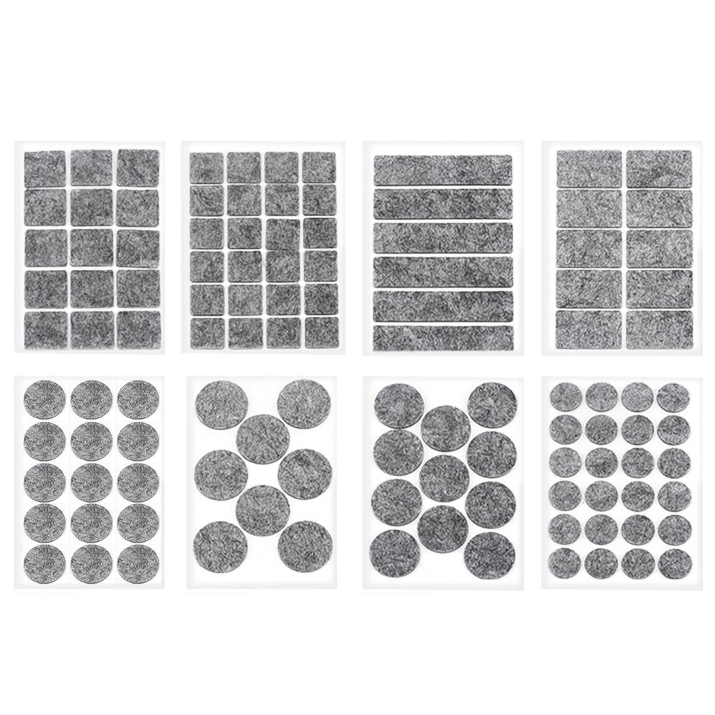 Pack of 8 Self-Adhesive Felt Gliders Chair Felt Gliders 2.5mm Thick for Furniture Felt Gliders for Chairs Table Beds