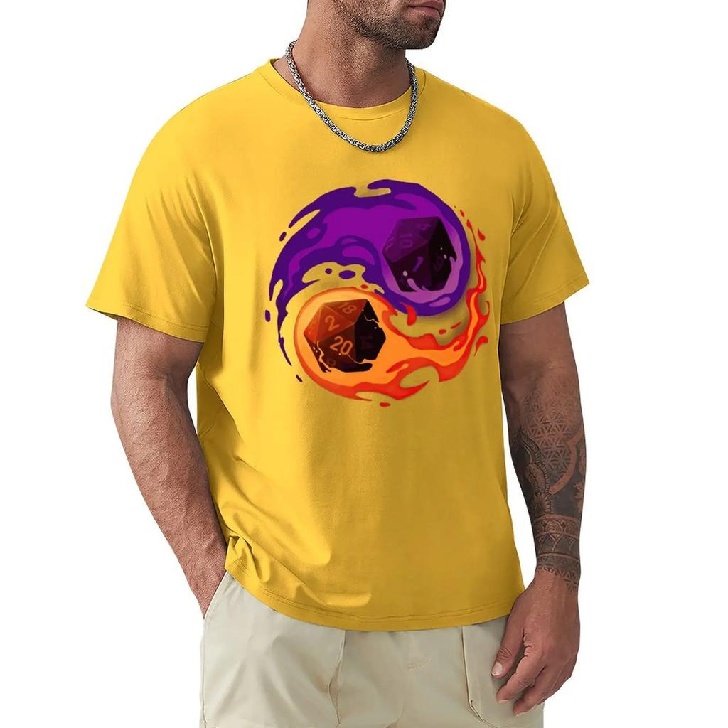 Balance Dice - Dungeon Master RPG Player - Role Playing Critical Hit Cool And Funny Short Sleeved Casual Fashion Cotton T-shirt