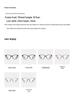 Korean Fashion Anti-Blue Light Plain Glasses: Prescription-Ready, Red Street Style, Versatile Myopia Eyewear