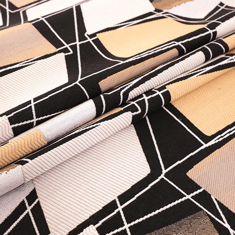 

100*150 см Ins Simple Style Геометрический Узор Жаккардовая Ткань Для Шитья Дорожки Стола Шторы Диван Подушки Чехол Ткань