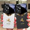 Waben-Grünes Pferd Für Oppo A79 5G 58 78 74 60 4G Reno 11F Realme GT 6 11 Note 50 10 C55 X2 Gehärtetes Glas Schwarze Handyhülle