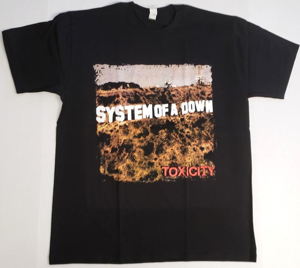 

SYSTEM OF A DOWN Toxicity T-shirt Heavy Metal Men s 100% Cotton Tee New Unisex T-Shirt S