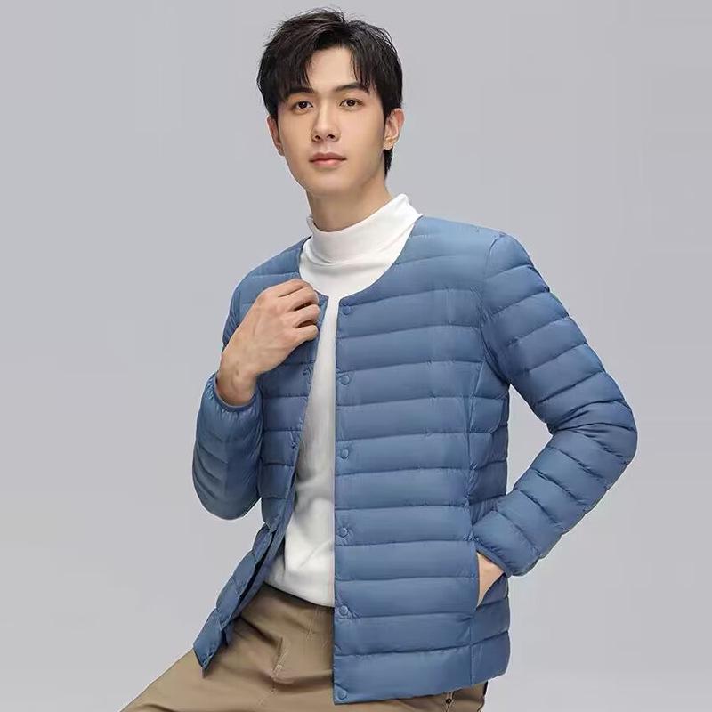 

Mao Yan Men s Lightweight Round Neck Down Jacket - Warm & Simple Inner Layer for Winter 2026 M [115-130 lbs]