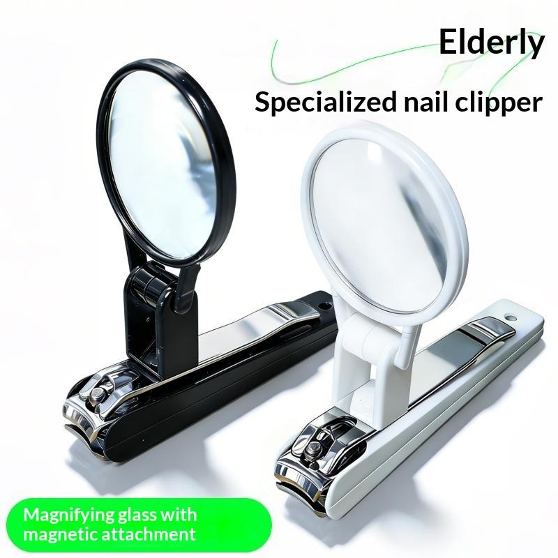 Magnifying Glass Nail Clipper Large Household Anti-Splash Nail Trimmer For Elderly Adults, Suitable For Thick And Hard Nails