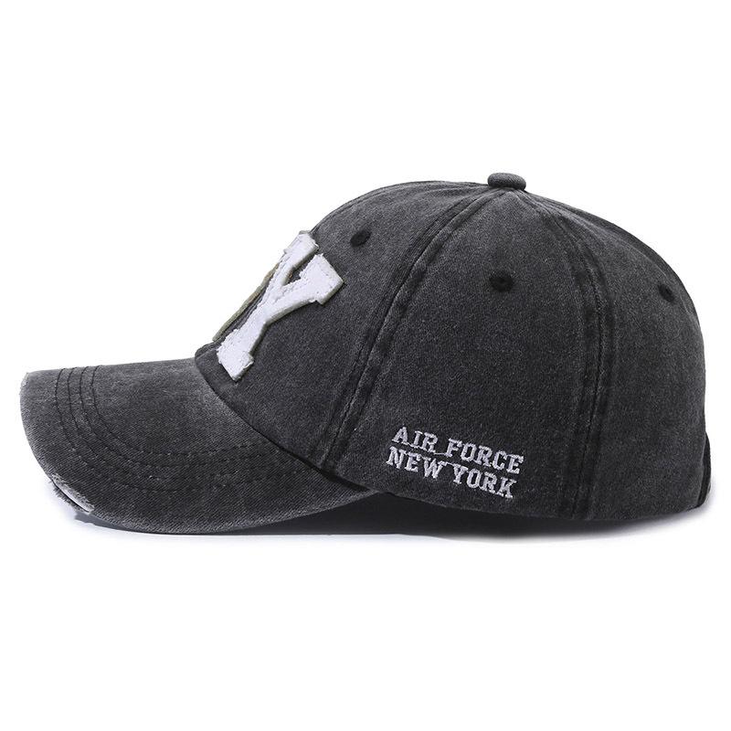 Spring Autumn Letter Embroidered Baseball Cap Men's Outdoor Sports Cap Women's Ponytail Panama Cap Sun Visor Hat