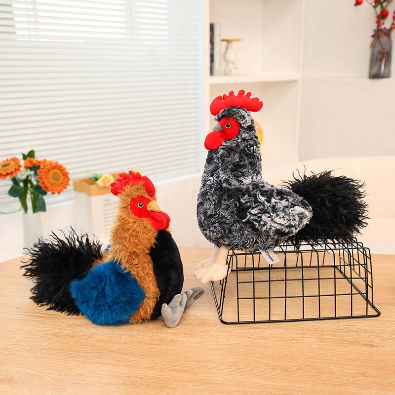 High-Quality 27Cm Imitation High-Quality Cock High-Quality Hen High-Quality Plush Play sets High-Quality Cartoon High-Quality Lifelike High-Quality