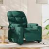 Vidaxl Electric Recliner, Dark Green, Fabric Upholstered
