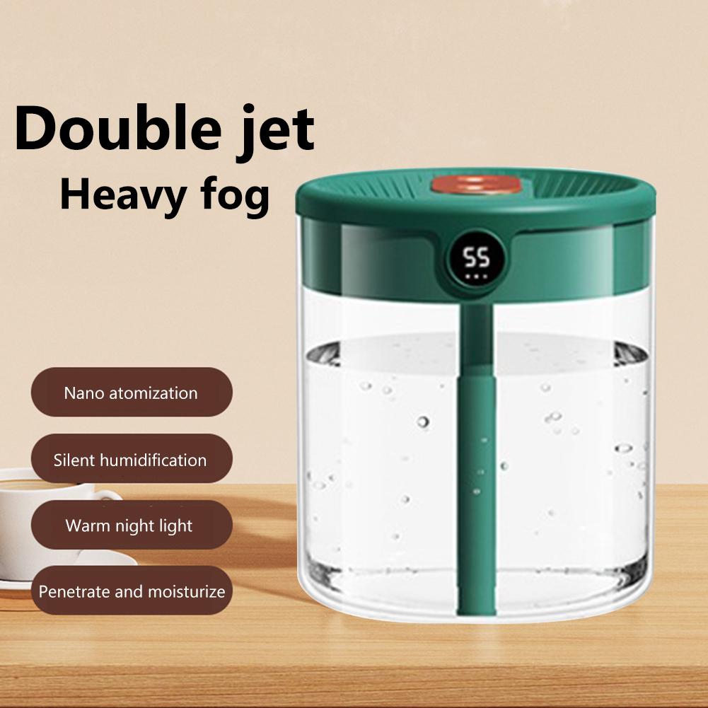 

2L Essential Oil Aroma Diffuser Mute 5V/1A Air Humidifier USB Charging Night Light High-Capacity Relieve Fatigue for Home Office EU зелёный