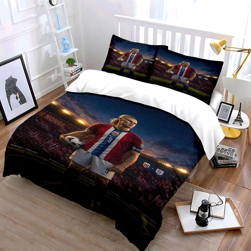 Erling with a ball patterned bedding set, duvet cover set, duvet cover and pillowcases (1*duvet cover, 2*pillowcases, filling not included)