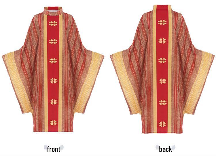 Retro Unisex Lapel Batwing Sleeve Costume Robe for Halloween Performance