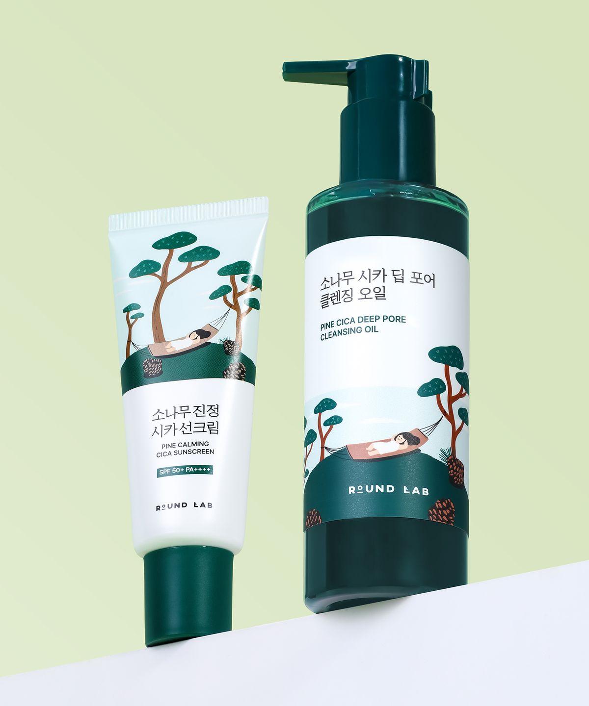 Pine Cica Deep Pore Cleansing Oil 200ml + Sunscreen 40ml