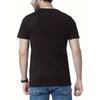 European sizes Men's Casual Round Neck T-Shirt with Fish School Pattern Summer Regular Fit, with Fish Design for Men